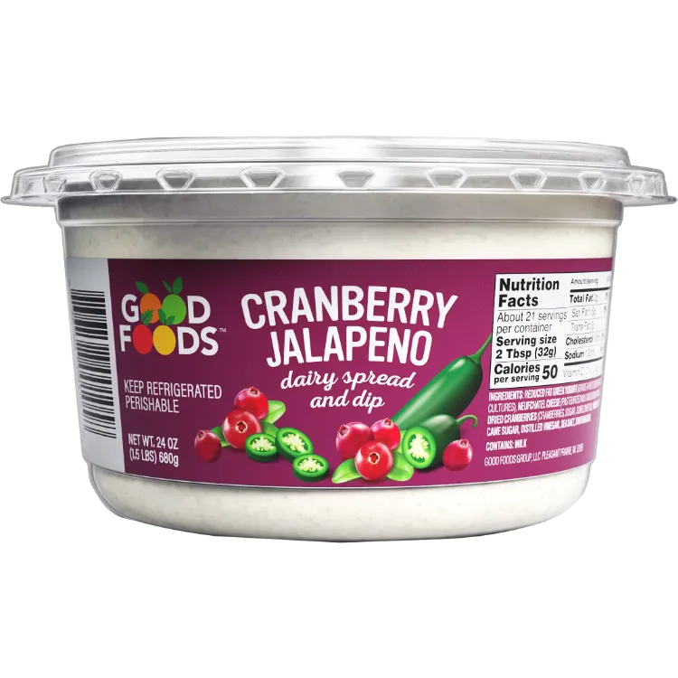 Free Good Foods Pumpkin Spice or Cranberry Jalapeño Dip