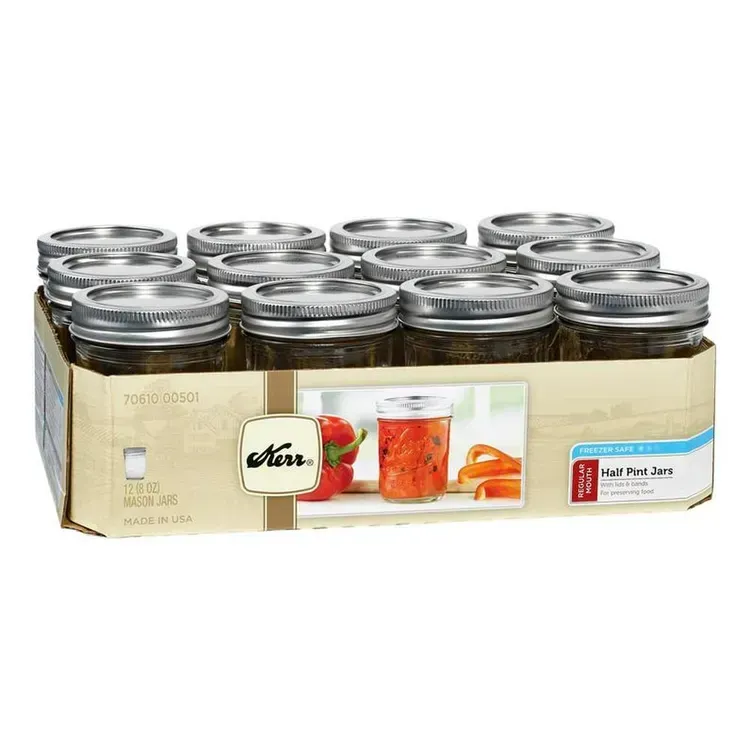 Free 12-pack Small Half Pint Mason Jars From Topcashback