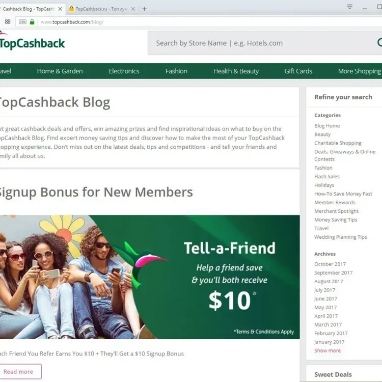 Free $35 Cash Back From Topcashback