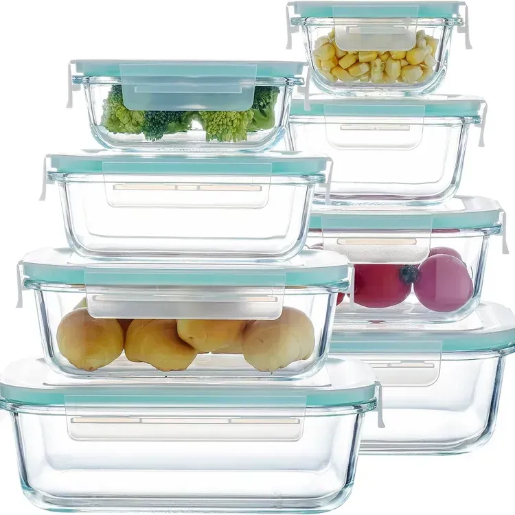 Free 8-piece Glass Food Storage Container Set