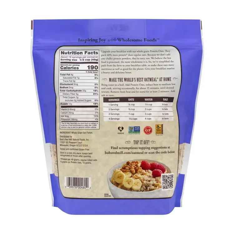 Free Bobs Red Mill USA Overnight Protein Oats