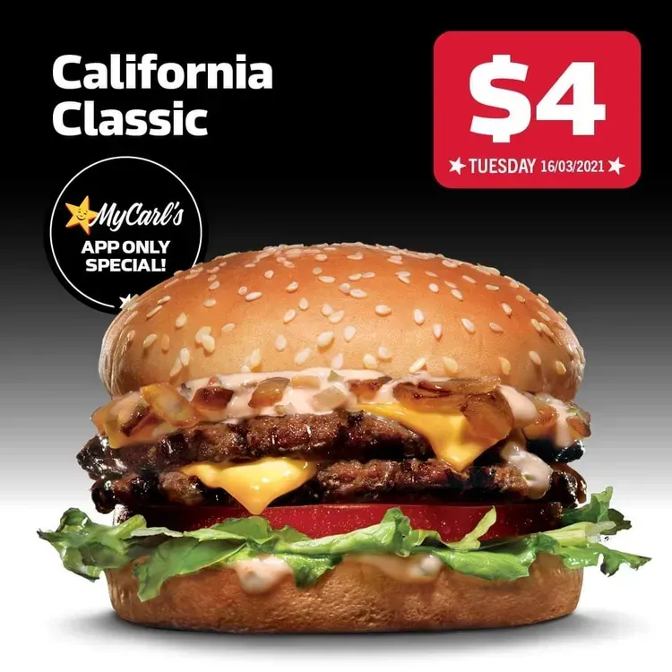 Free Carls Jr. Cali XL Burger