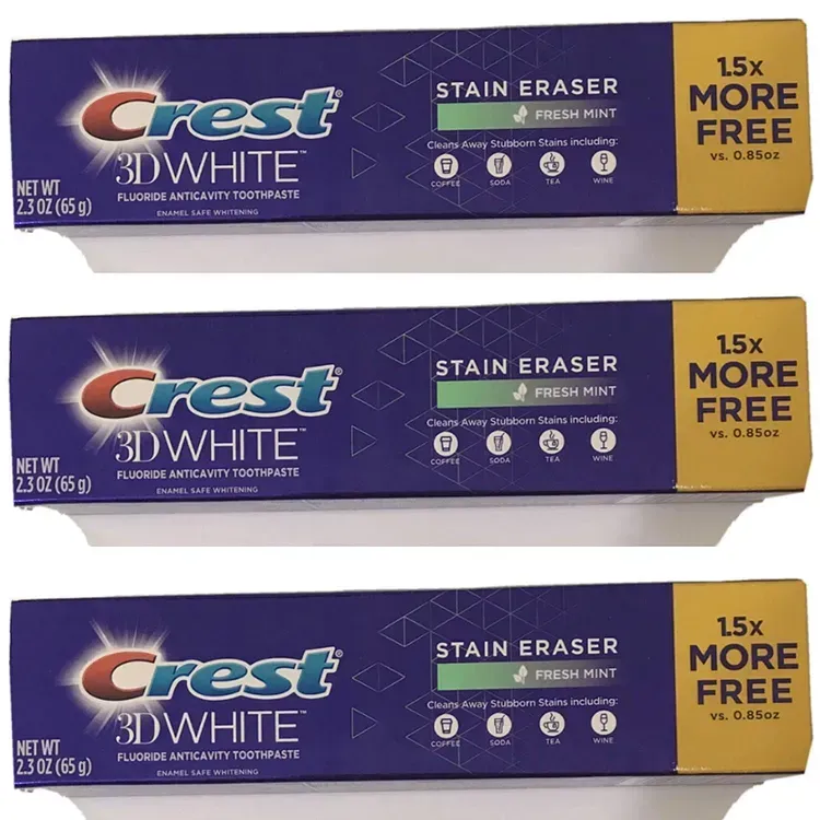 Free Crest 3D White Stain Eraser Toothpaste