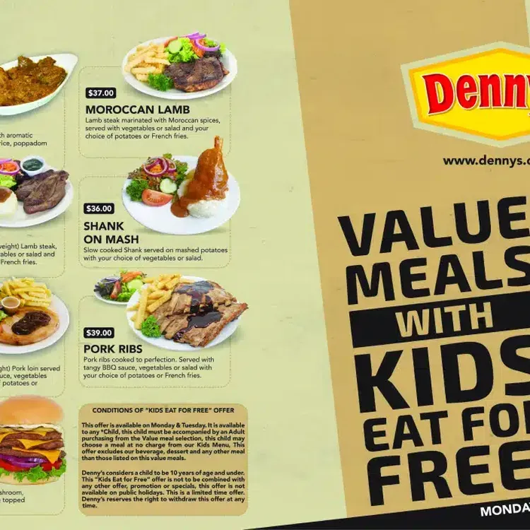 Free Denny's Kids Meals