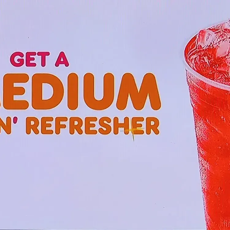 Free Dunkin Medium Refresher