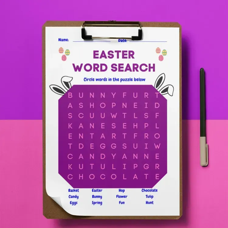 Free Easter Word Searches From Logic Lovely