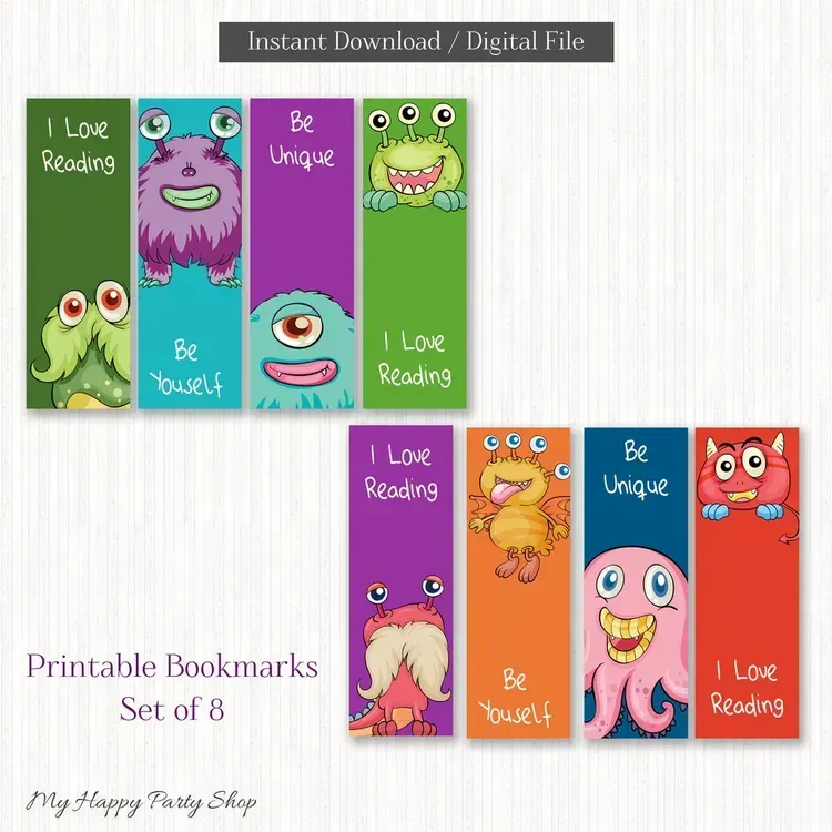 Free Monster Bookmarks From Michaels