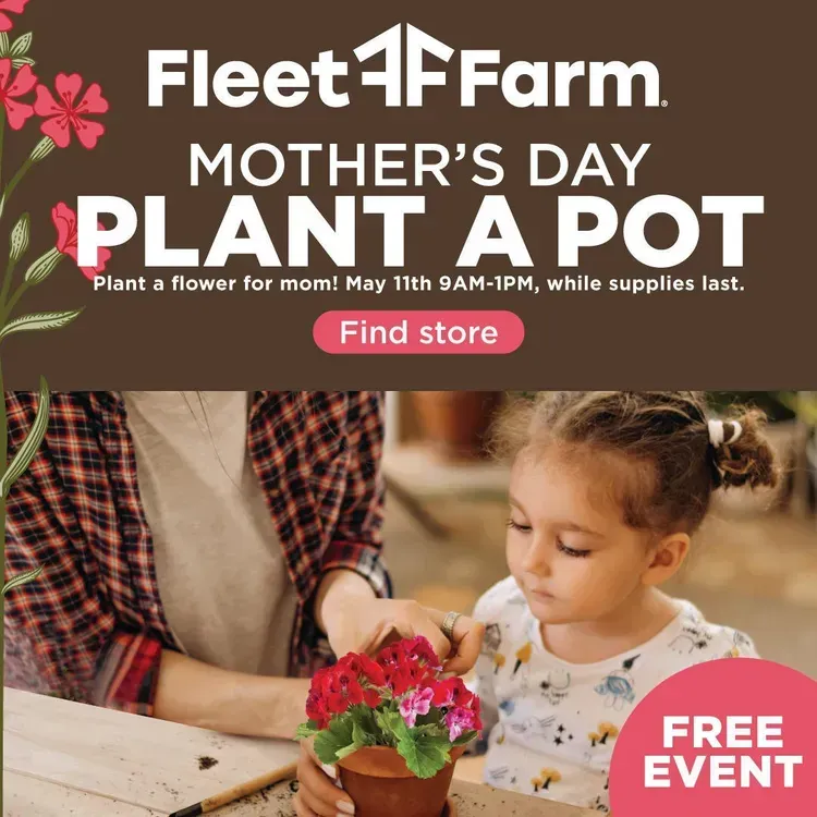 Free Mothers Day Plant-a-pot Activity From Fleet Farm