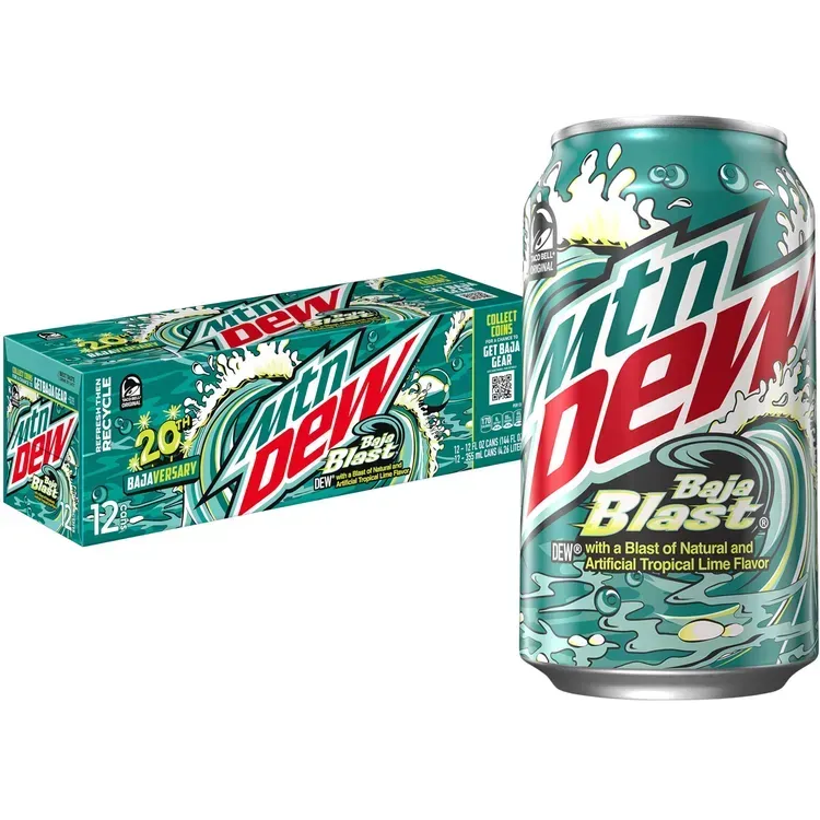 Free Mountain Dew Baja Blast Freeze From Taco Bell