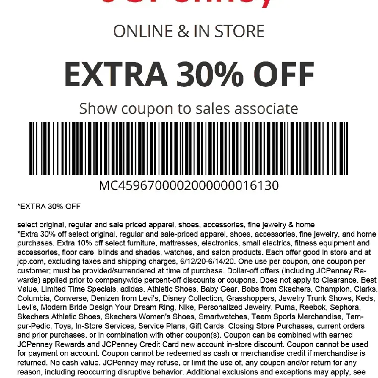 Free Mystery Coupon From Jcpenney