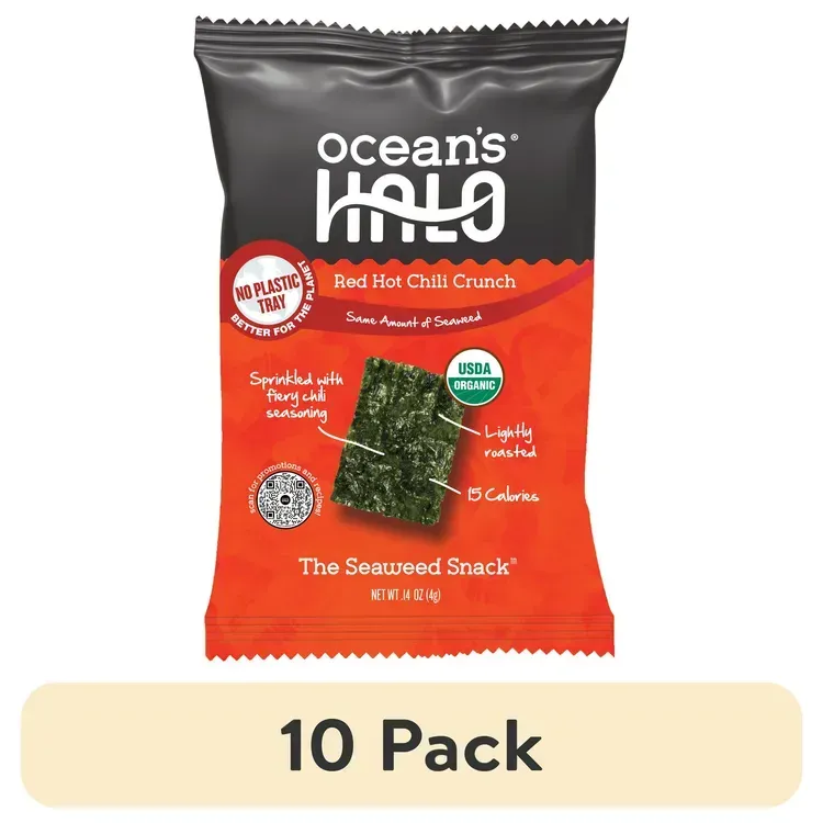 Free Oceans Halo Organic Trayless Seaweed Snack From Aisle