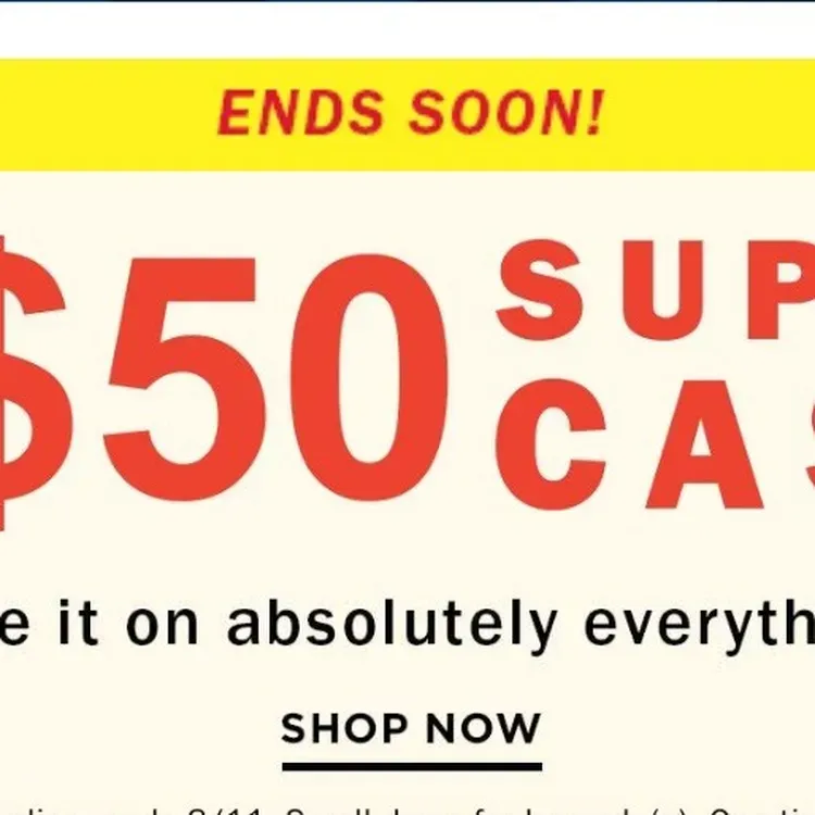 Free Old Navy Super Cash From Old Navy