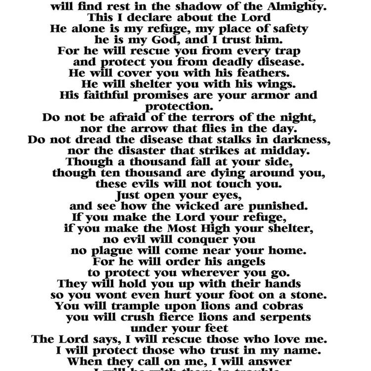 Free Psalm 91 Cards And Christian Patriotic Decals