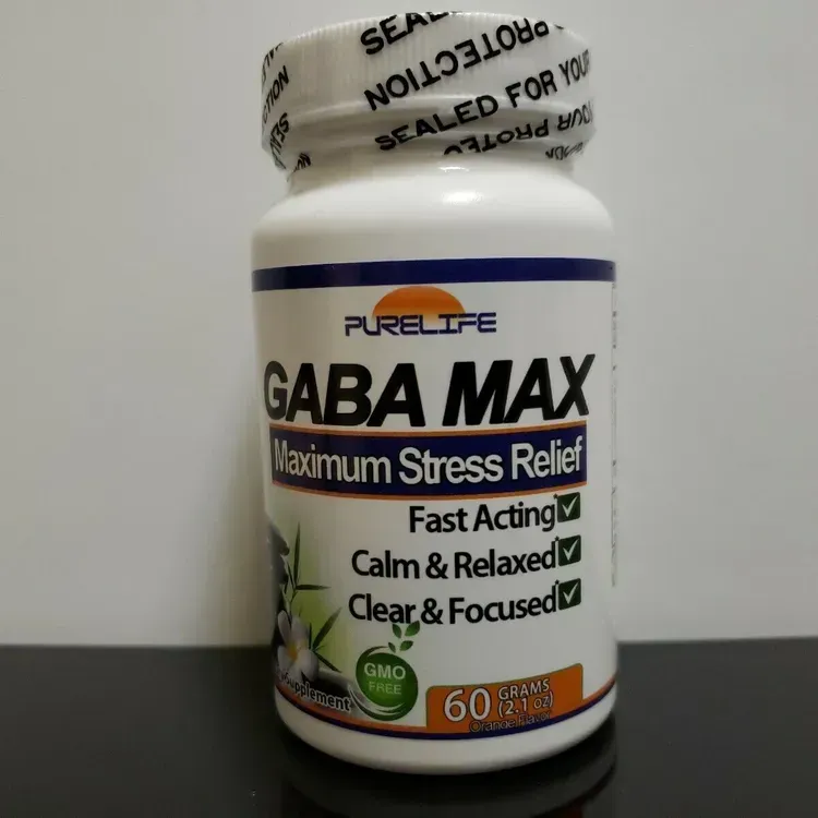 Free Purelife GABA MAX Stress And Anxiety Relief Supplement