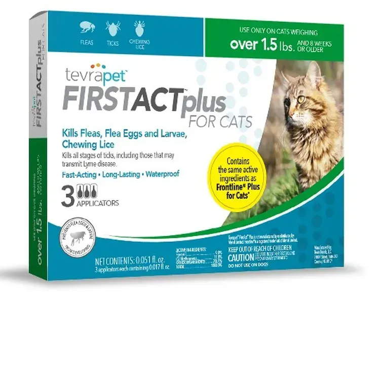 Free Tevrapet Firstact Plus Flea & Tick Drops For Cats