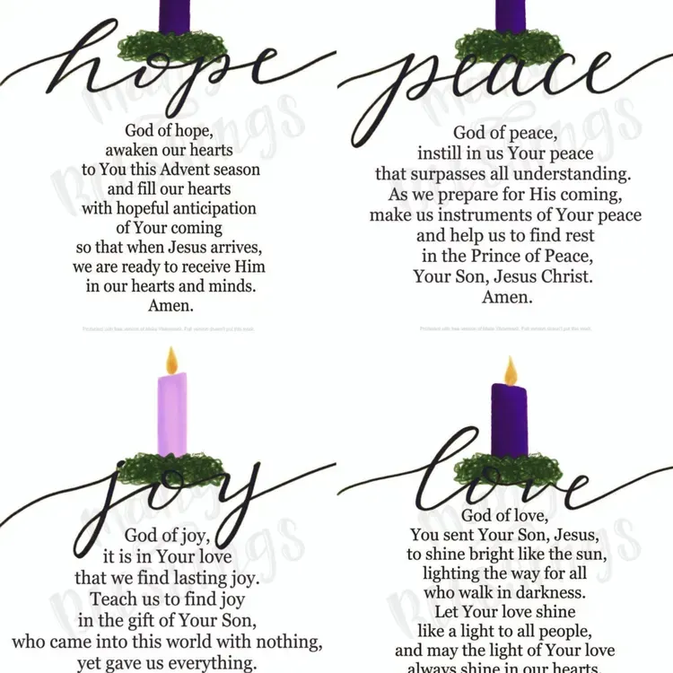 Free Unity With Love At Christmas Advent Booklet