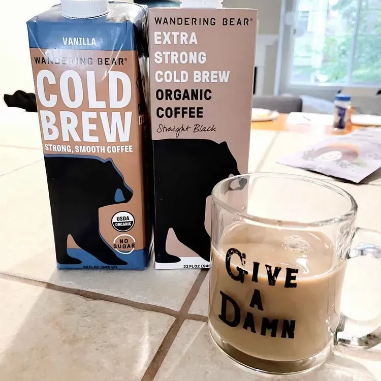 Free Wandering Bear Cold Brew Latte