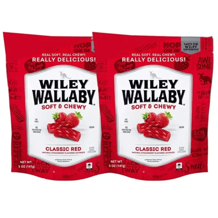 Free Wiley Wallaby Classic Red Licorice